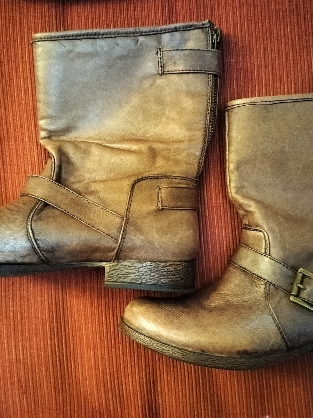 Women's 7M Brown Mid-Calf Boots - Nine West